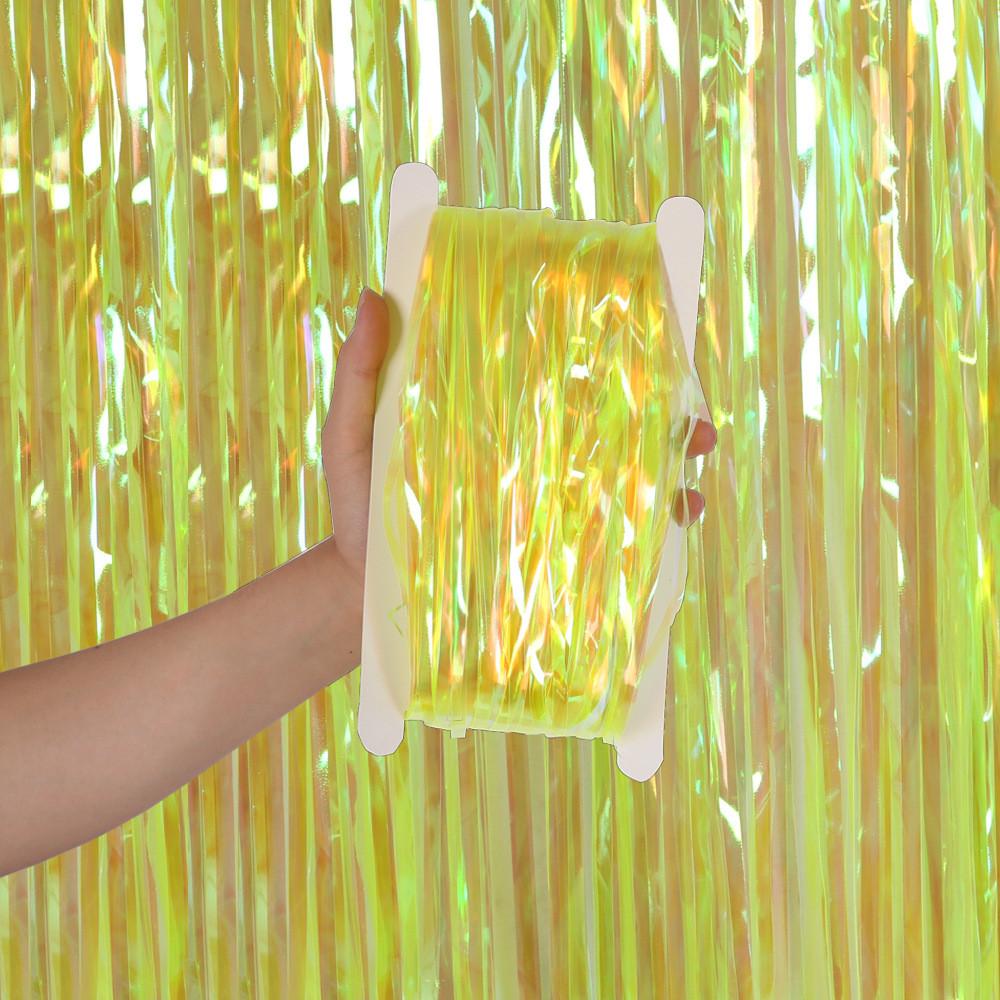 Festive 1x3 Meter Candy Colored Rain Streamer Curtain Ideal For Party And Event Setup