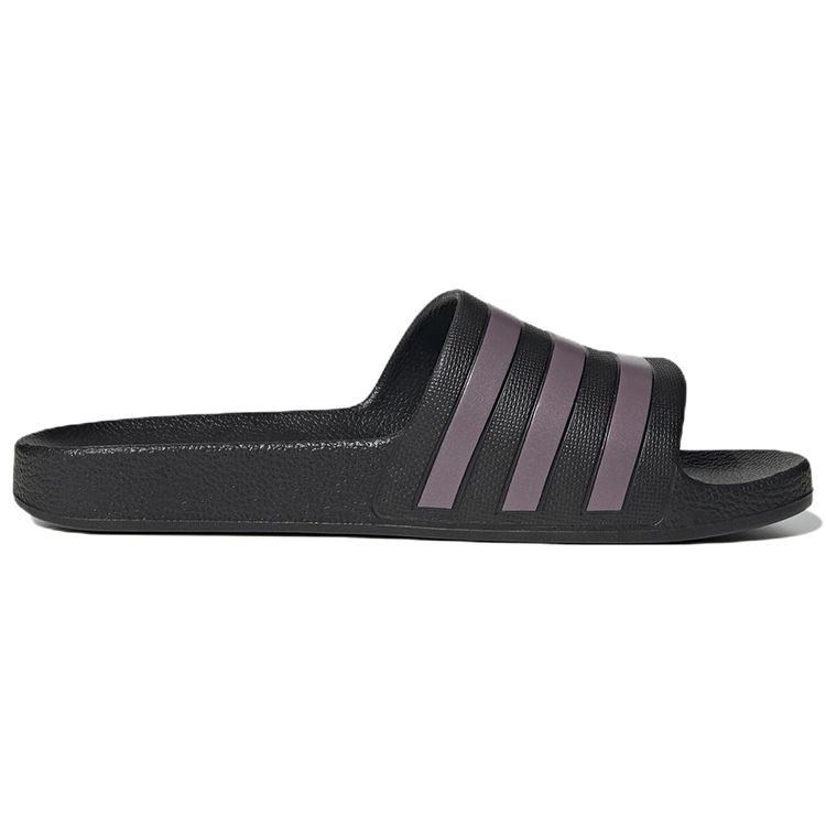 Adidas Adilette Aqua Slides Comfortable Silent Slide Sandals Women Slides Black Purple GX4279
