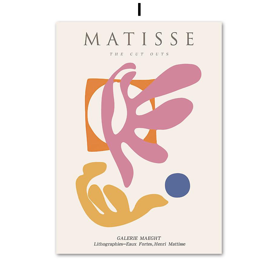 Матисс Пикассо линия портрет листья ботанические постеры и принты настенная живопись на холсте для гостиной декоративные картины