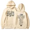 Толстовка Kendrick Lamar Are You Happy for Me The Big Steppers Tour Okalama 2022 Толстовки с капюшоном с принтом Уличная одежда в стиле хип-хоп унисекс
