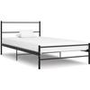 VidaXL Bed Frames Black Metal 90 X 200 Cm