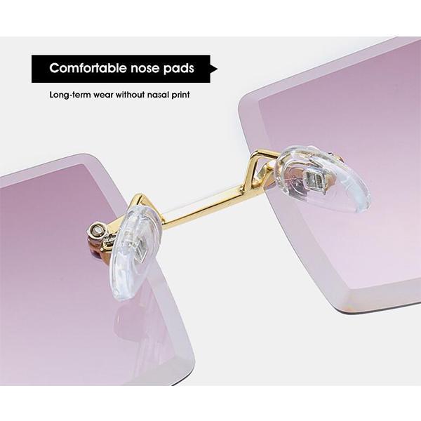 Солнцезащитные очки квадратной формы без оправы нового стиля, модные очки, летние женские мужские очки EMA