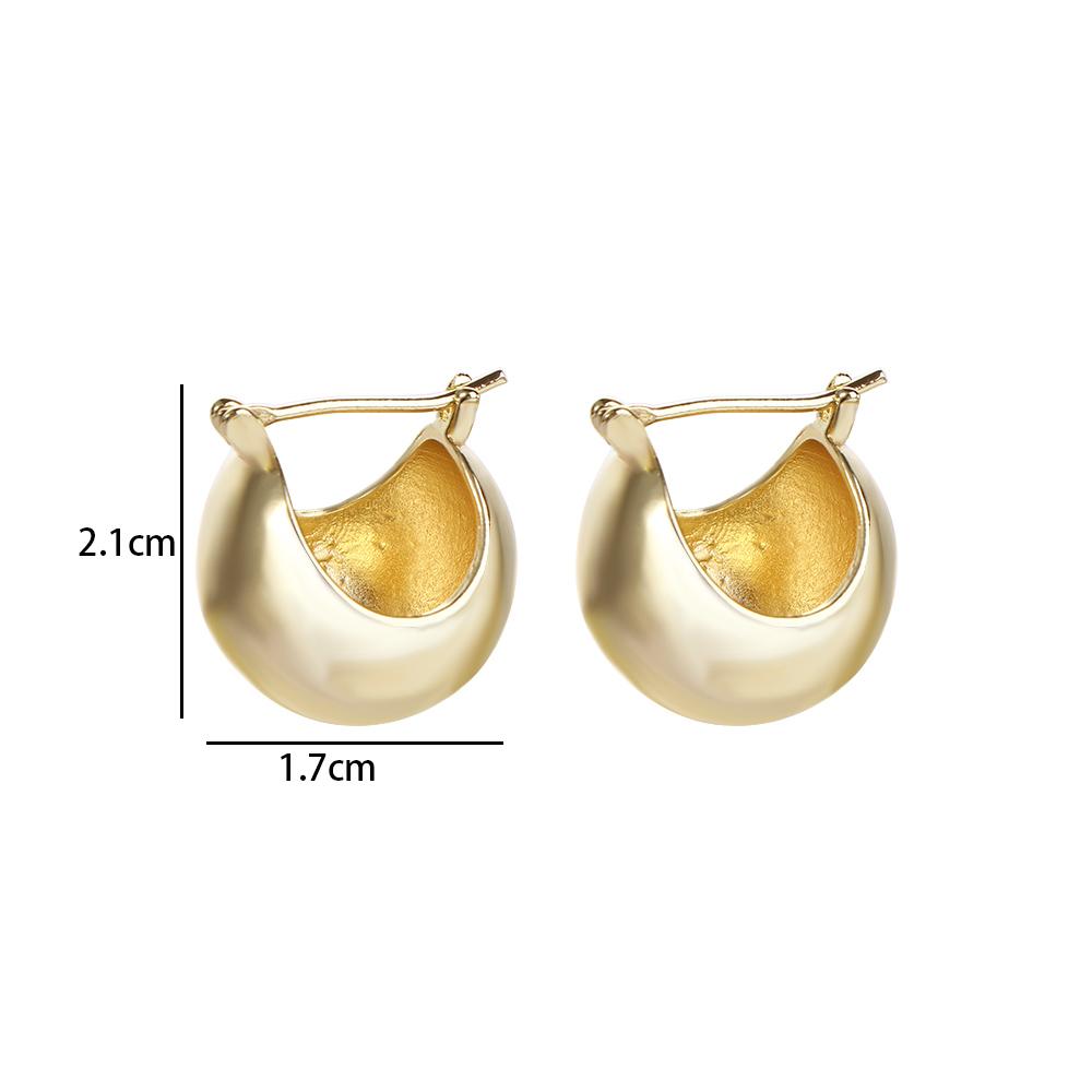 Французские серебристые круглые серьги-кольца в форме шара, U-образные серьги, гвоздики, серьги-кольца