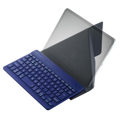 Elecom Беспроводная клавиатура Bluetooth Slint Ultra Thin перезаряжаемый пантограф с защитным чехлом 3 устройства ОС автоматическая идентификация синий