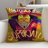 Chaotic SSuperjailS Cushion Cover Breathable and skinfriendly linen pillowcase square removable and washable cushion