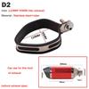 Motorcycle Exhaust Muffler Escape Clamp Carbon Fiber Hanger Bracket 90mm 100mm 120mm for Yoshimura for akrapovics for SC for TBR