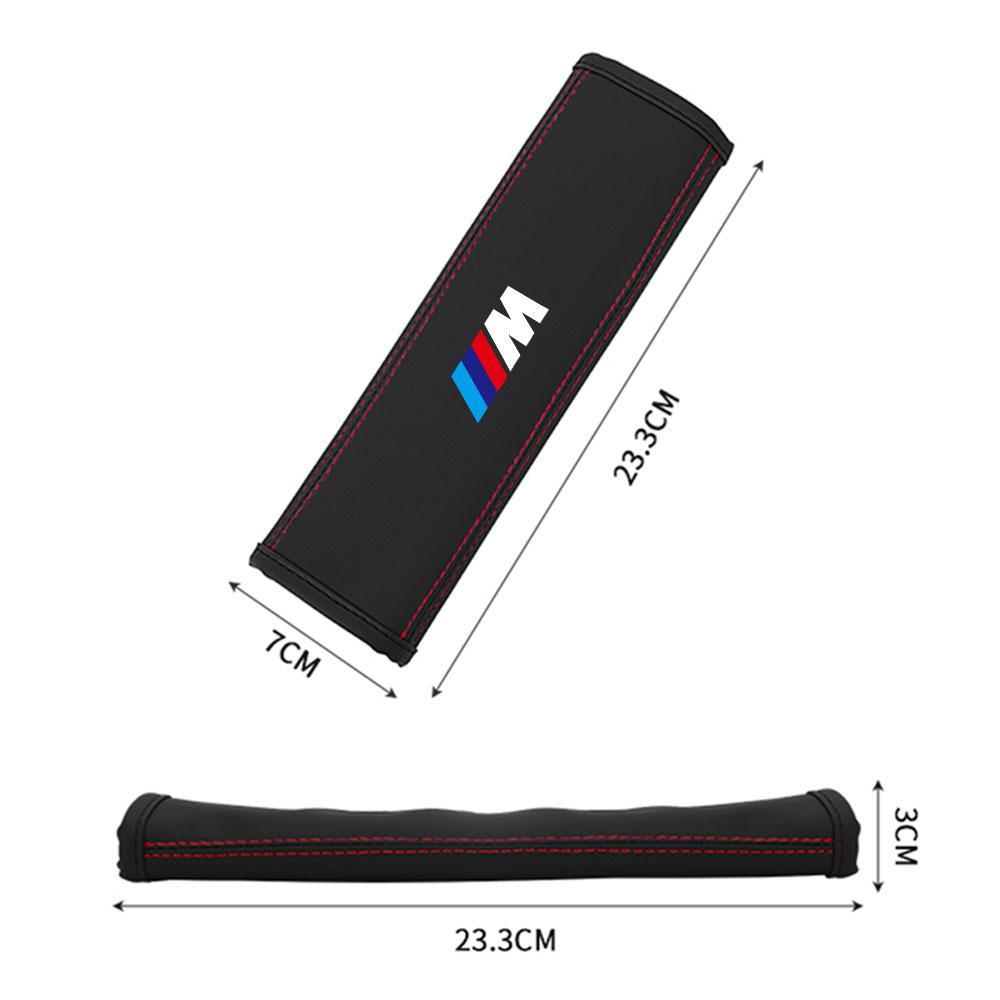 Keybag Car Seat Belt Shoulder Protective Cover Leather Pad Accessory For BMW M M3 X3 X5 F30 F10 E90 F20 E46 E60 E70 E87 G30 G20 FCNP8
