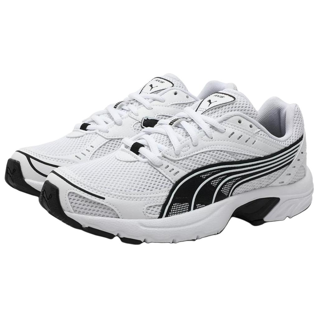 Puma Axis Удобные Мягкие Низкие Повседневные Городские Кроссовки для Бега Унисекс Белый Черный 368465-23