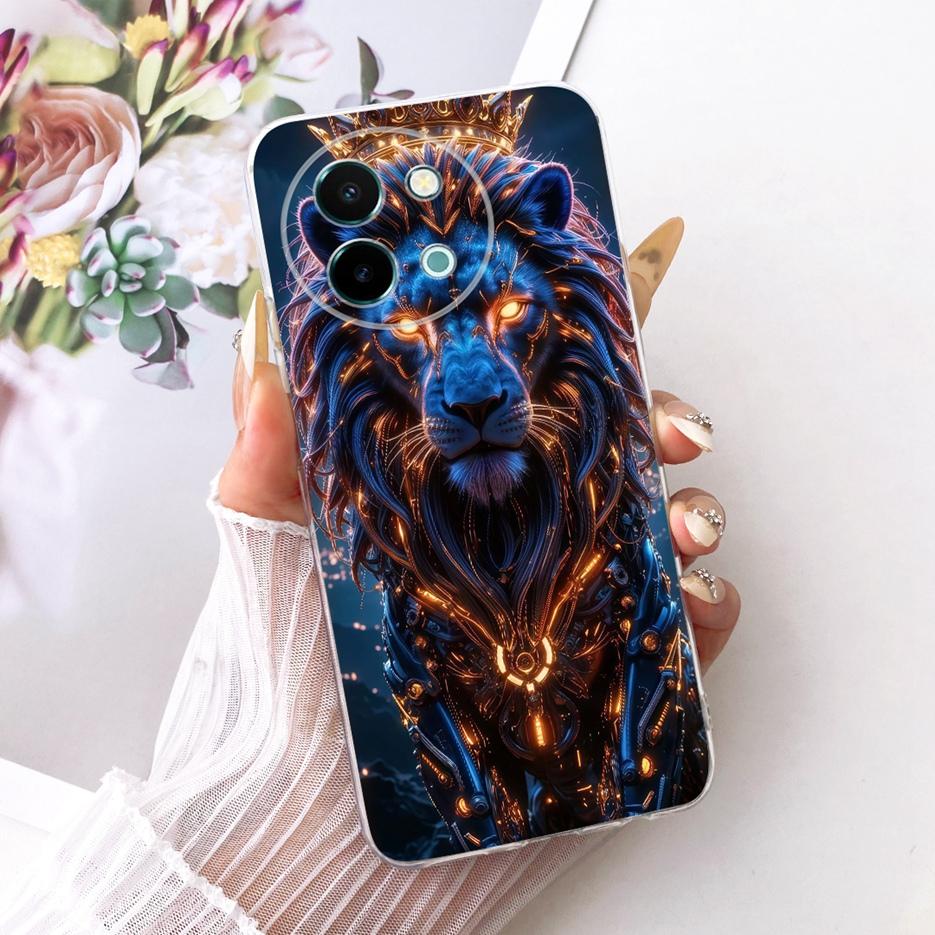 Чехол для Vivo Y38 5G Цветы Расписной Чехол Мягкий Тонкий Чехол для Телефона Для Vivo Y58 5G V2355 Y 38 VivoY38 VivoY58 Fundas Coque