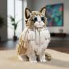 MOC Большая кошка рэгдолл Строительные блоки Животное Кошка Питомец Модель Настольное украшение Детская игрушка-конструктор Креативный MOC Подарок