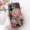 For Infinix Smart 20 4G Case New Fashion Flower Pattern Soft Black Silicone Phone Cover For Infinix Smart 20 Bumper Smart20 Para
