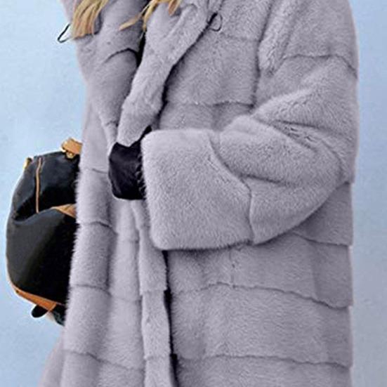 Женская зимняя куртка больших размеров из искусственного меха с капюшоном, свободная верхняя одежда средней длины, многослойное тепловое плюшевое пальто для повседневной работы на открытом воздухе
