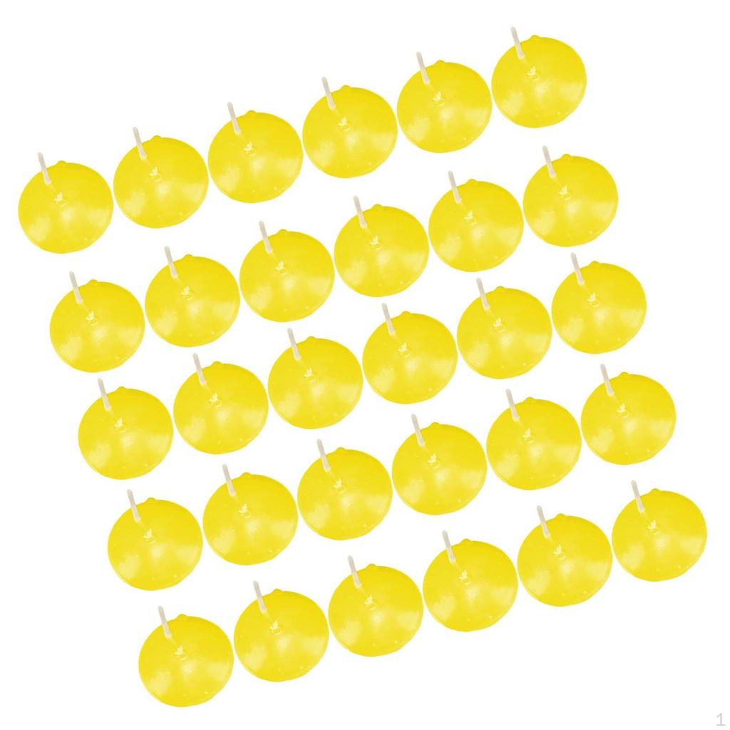 30Pcs Floating Candles Decor for Valentine's Day Christmas Party Celebration Red