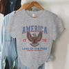 Модные летние футболки с флагом США Америка 1776 Футболка с коротким рукавом 4 июля Винтажные футболки Мужские Женские Повседневные Топы Футболки на 4 июля
