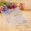 Blessing Words Transparent Stamp Clear Stamp Seal Congratulations Silicone Stamp for Photo Scrapbooking Decorations