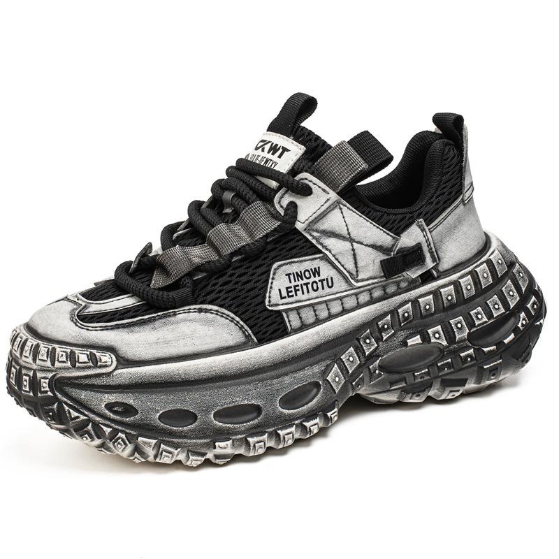 Зимние высокие кроссовки премиум-класса для бега с кожаной поверхностью, водонепроницаемые и нескользящие, спортивно-повседневные, увеличивающие рост, папины кроссовки