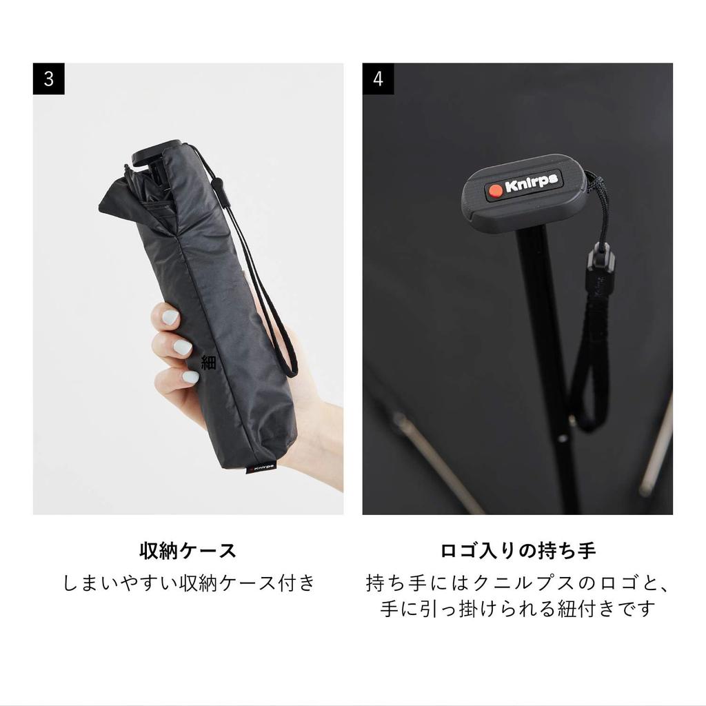 Folding For Both Sunny and Rainy Days Imported US050 Ultra Light Slim Manual Navy [Knirps] Umbrella, Lightweight, [Regular Product] KNU050-1201