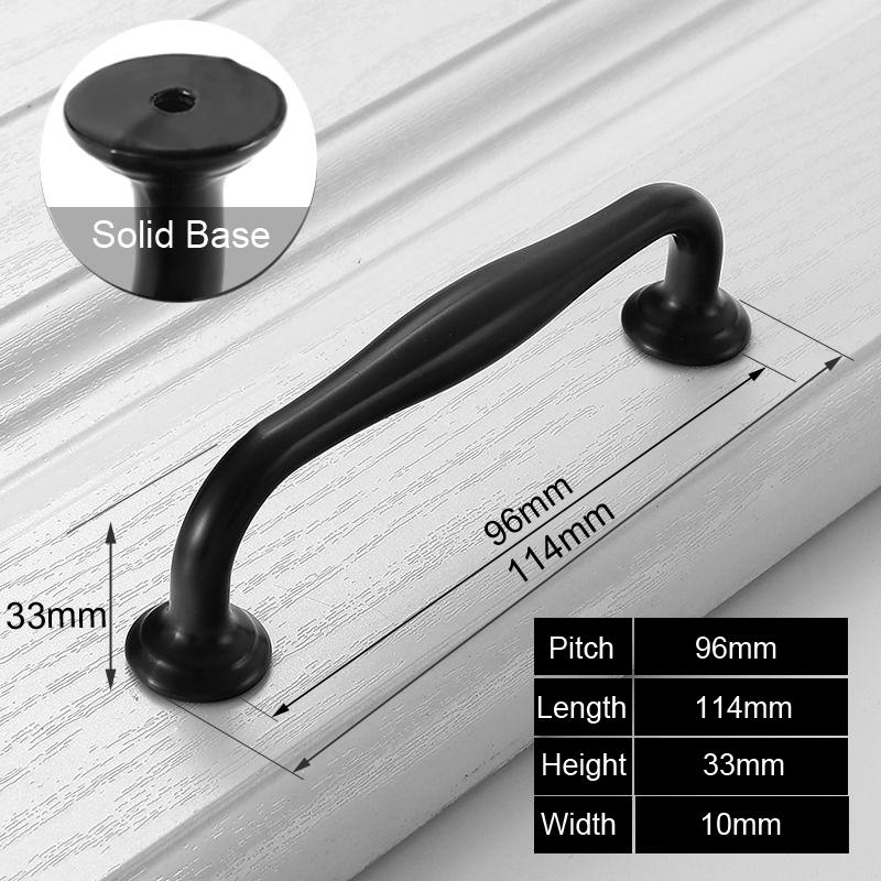 PQB Black Handles for Furniture Cabinet Knobs and Handles Kitchen Handles Drawer Knobs Cabinet Pulls Cupboard Handles Knobs