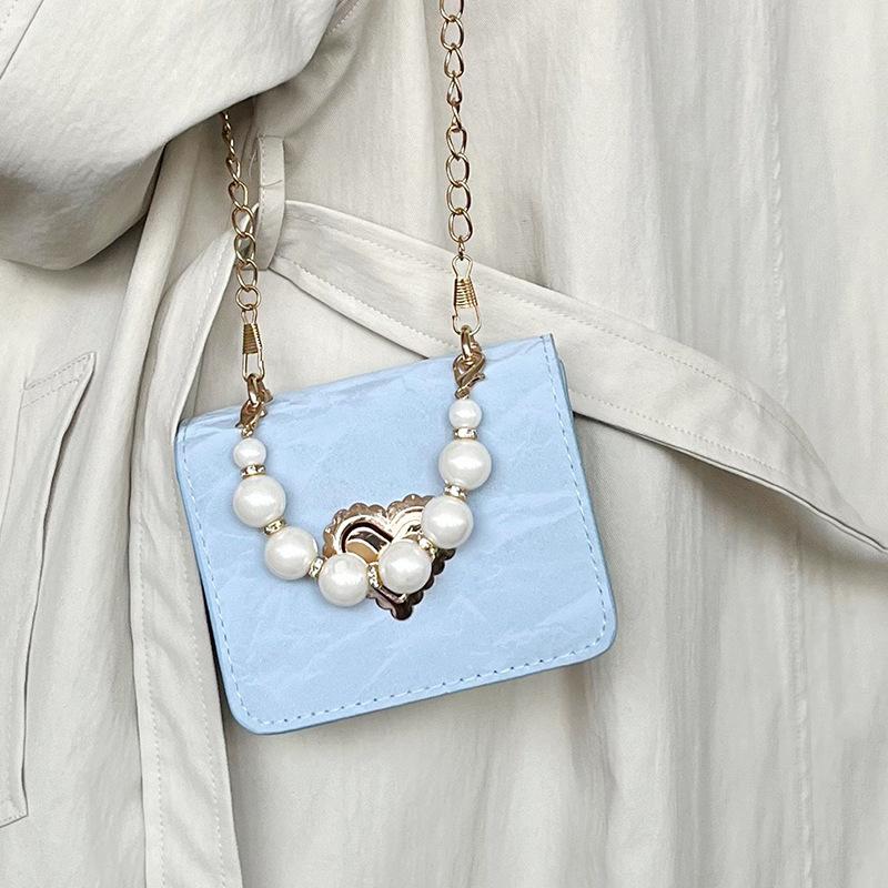 Niche Ins Высокоточная модная сумка для женщин, осенняя, новая, жемчужного дизайна, мини-сумка через плечо