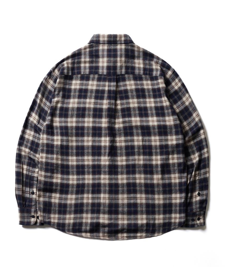 ESFAI One Pocket Plaid Shirt (Navy)