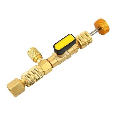 HVAC для съемника вентильного ядра для с двойными сервисными портами 1/4 и 5/16 для вентильного кор