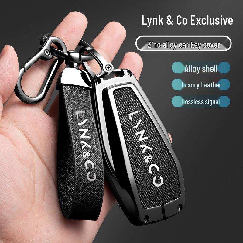 Защитная крышка для ключа Lynk & Co 03: Высококачественная креативная мужская ракушка и пряжка (Модель 2024 года)