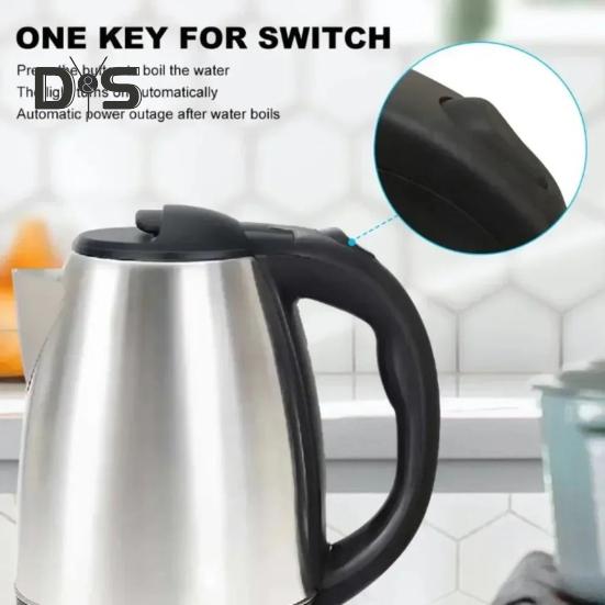 Электрический чайник объемом 2 л с индикаторной лампой, автоматическое включение/выключение, безопасный в использовании, кипятильник из нержавеющей стали мощностью 1500 Вт