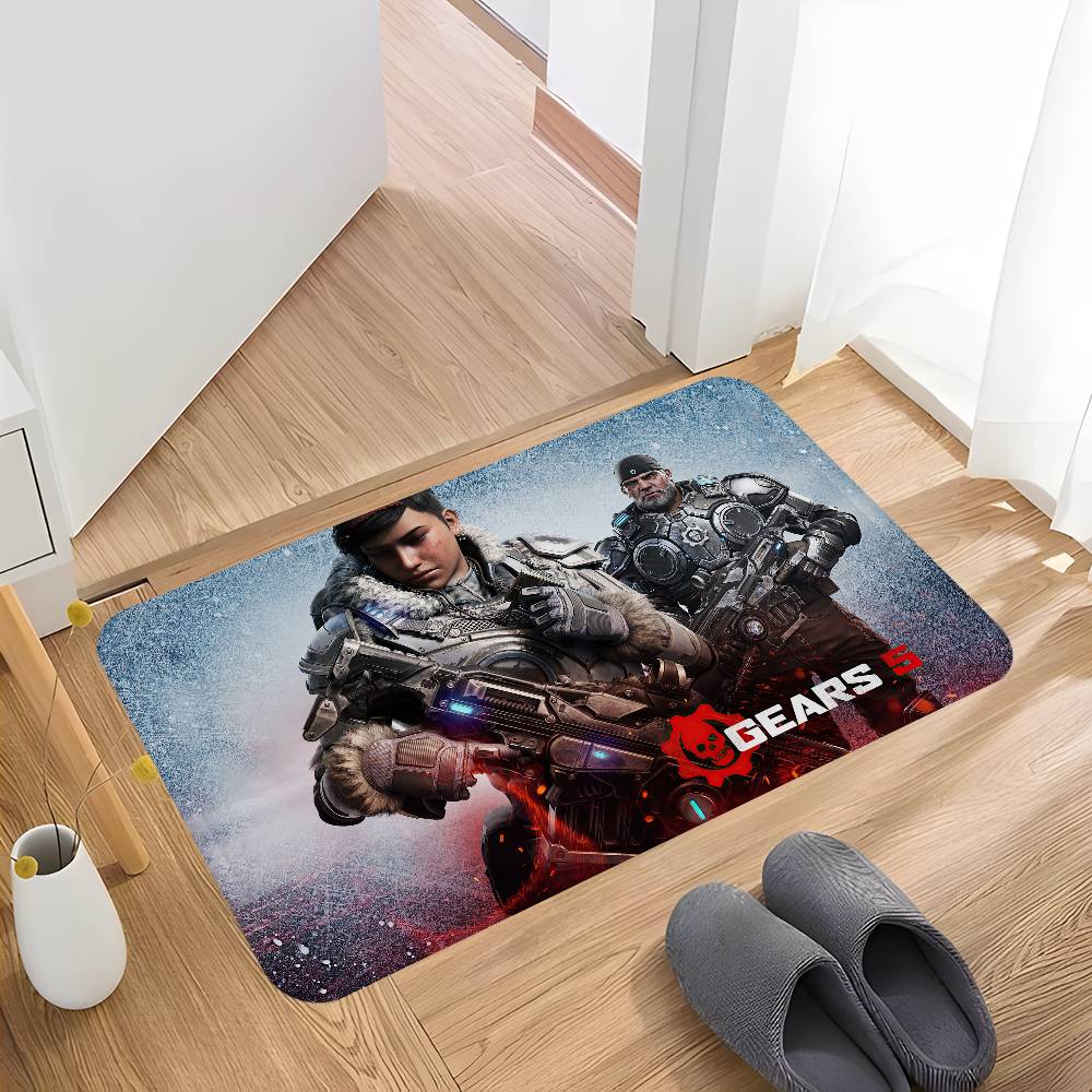 Видеоигра G-Gears Of W-War Коврик для ванной комнаты Детская комната Спальня Украшение Балкон Противоскользящий придверный коврик Ковры для гостиной и прикроватной зоны