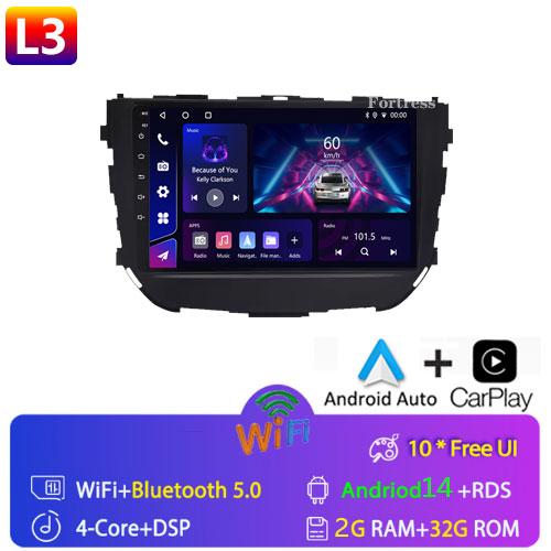 Для Suzuki Vitara Brezza 2016 - 2019 Автомобильный Радио Мультимедиа Видео Плеер Навигация Android 13 2din 2 din DVD carplay Android auto