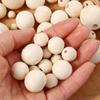 Unfinished Charms Bracelet Jewelry Making Round Balls Loose Beads Necklace Accessories Wood Beads
