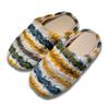 Women’s & Men’s Retro Plaid Cotton Slippers: Cozy, Plush, Thick Sole, Silent Warmth for Autumn/Winter Indoors.