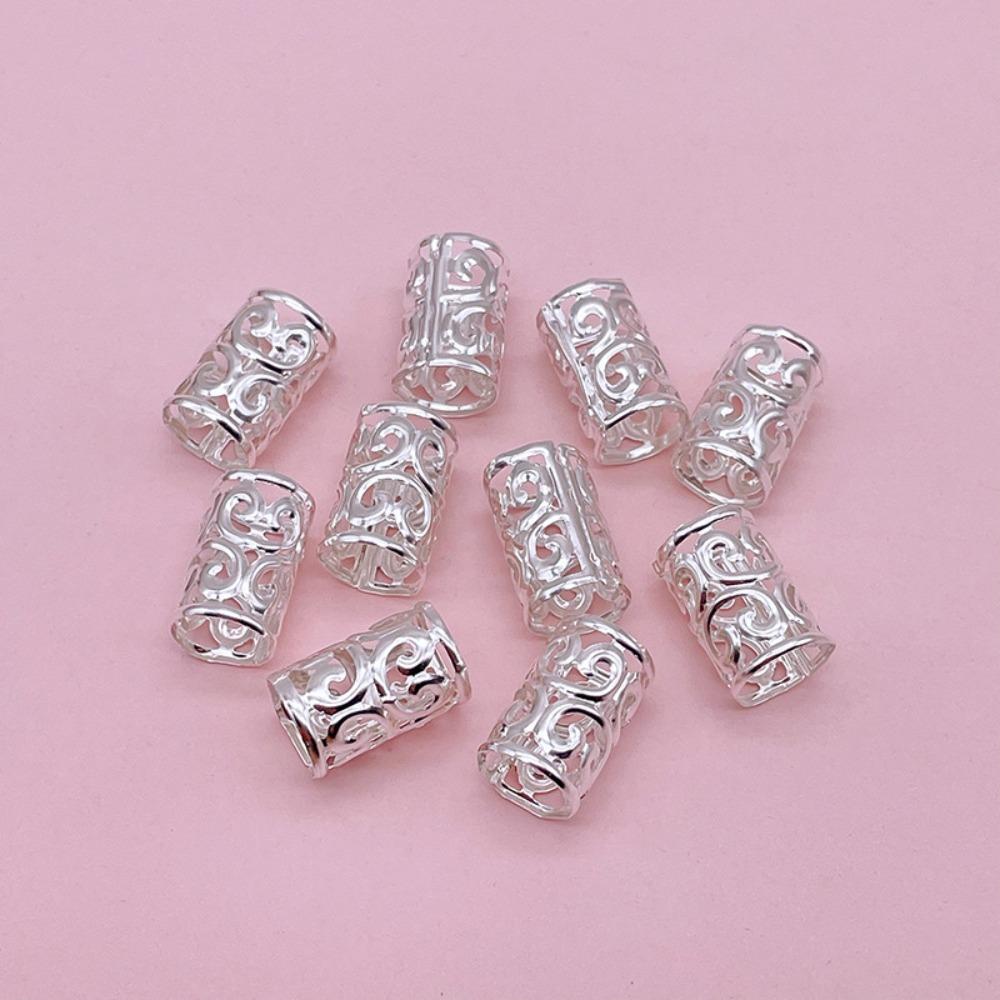 200 шт. Металлические зажимы для манжет, дреды, бусины, дреды, косички, трубки, полые кольца для волос для мужчин