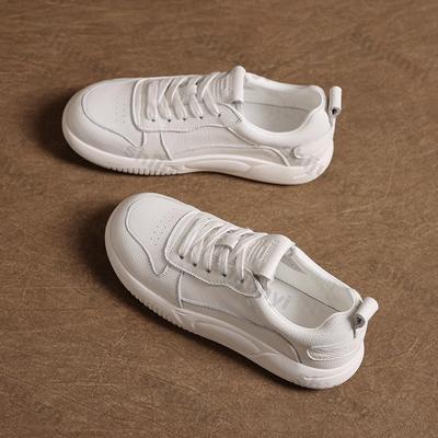 Модные женские белые кроссовки Весенне-летняя мода Дышащие Нескользящие Повседневные туфли Легкие Удобные На шнуровке Уличные Балетки