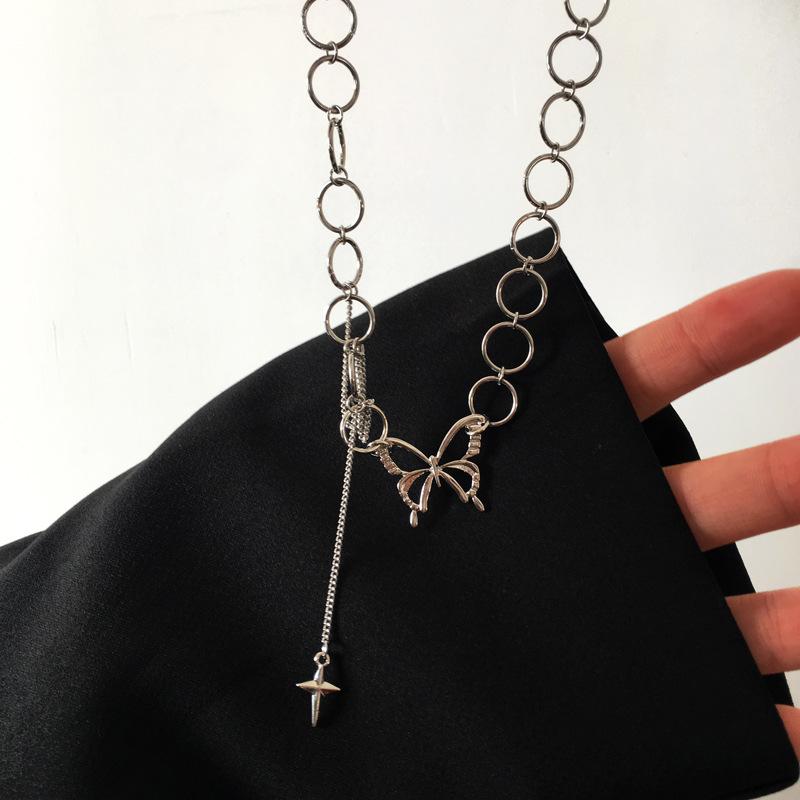 Ожерелье-чокер с кисточками и сердцем, женское серебряное ожерелье-цепочка на шею, ювелирные изделия