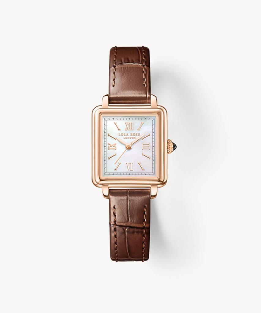 Lollalojeu New Cube Mother-Of-Pearl Women'S Leather Watch
