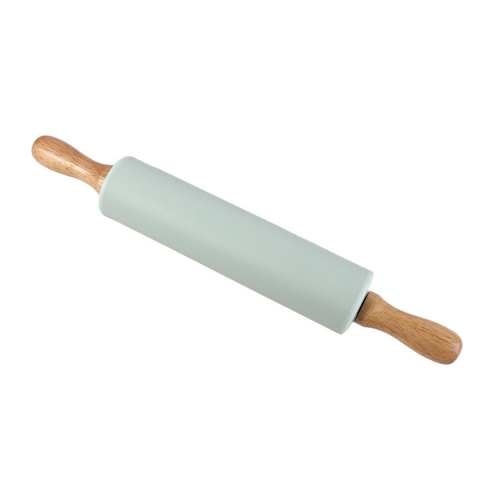 2 Pcs/set Round Rolling Pin Kit Silicone Dough Mat Baking Tool Kneading Pad Pizza