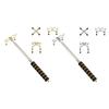 Adjustable Height Pool Bridge Stick Removable Brasses Head Flexible Shootings Angles for Accuracy Shots