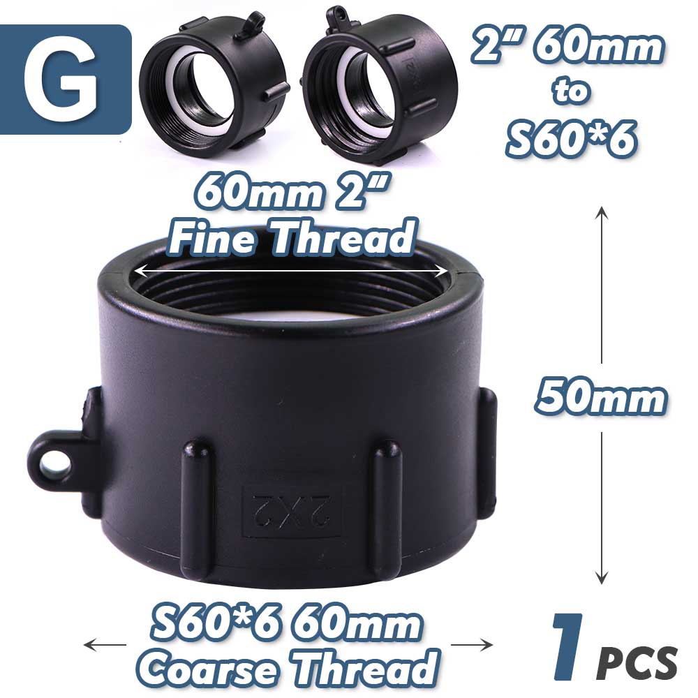 1/2" 3/4" 1" 1.5" 2" 3" 4" IBC Водяной бак Конвертор Адаптер Мелкая и Крупная резьба 1000L Тонн Бочка Садовый Полив Клапан Фитинги