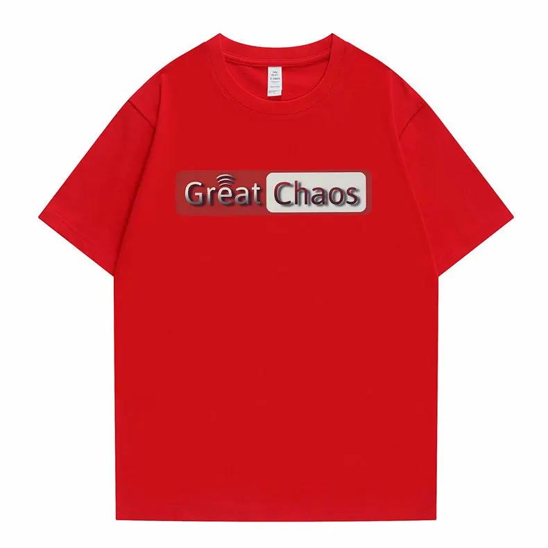 Футболка с графическим принтом рэпера Кена Карсона A Great Chaos Футболка Playboi Carti унисекс Футболка большого размера в стиле хип-хоп унисекс