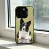Умная собака Бордер-колли Чехол для телефона iPhone 17,16,15,14,13,12,11 Plus,Pro Max,XS, Цветной Серебристый Черный Чехол