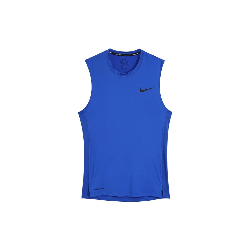 Nike Pro Logo Training Compression Tank Top Men Tops Royal-Blue BV5601-480