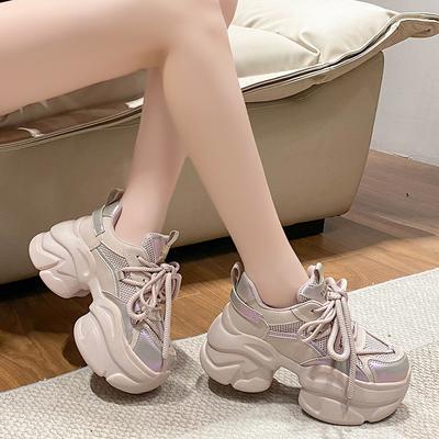 Женская новая весенне-летняя женская обувь на высокой платформе, повседневная женская обувь, универсальная и популярная спортивная трендовая обувь