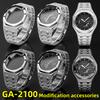 Мод-комплект GA2100 Полированный металлический корпус ремешок Для Casio G-SHOCK GA-2100 GA-2110 GA-B2100 Нержавеющая сталь Безель ремешок для часов Аксессуары