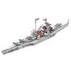 KAZI 758 шт., линкор Бисмарк, строительные блоки, WW2, военный авианосец, 8 в 1, сборочные кирпичи, детские рождественские подарки