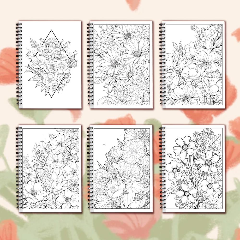 Женская спиральная раскраска - 30 листов 11,3x 8,3 дюйма, Раскраска для снятия стресса, Подарок на день рождения, Подарок на праздничную вечеринку