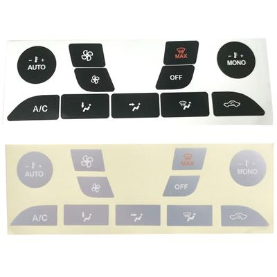 Для Ford Focus 1999-2005 кондиционер переменного тока климат-контроль изношенная отслаивающаяся кнопка ремонт наклейки наклейки ПВХ автомобиль