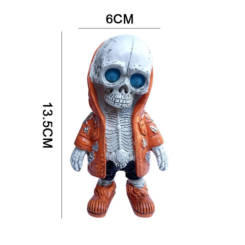 Творческие фигурки скелета, смолы, персонажи, скульптура, миниатюры, украшение дома, Декор на Хэллоуин, статуя, аксессуары, подарок