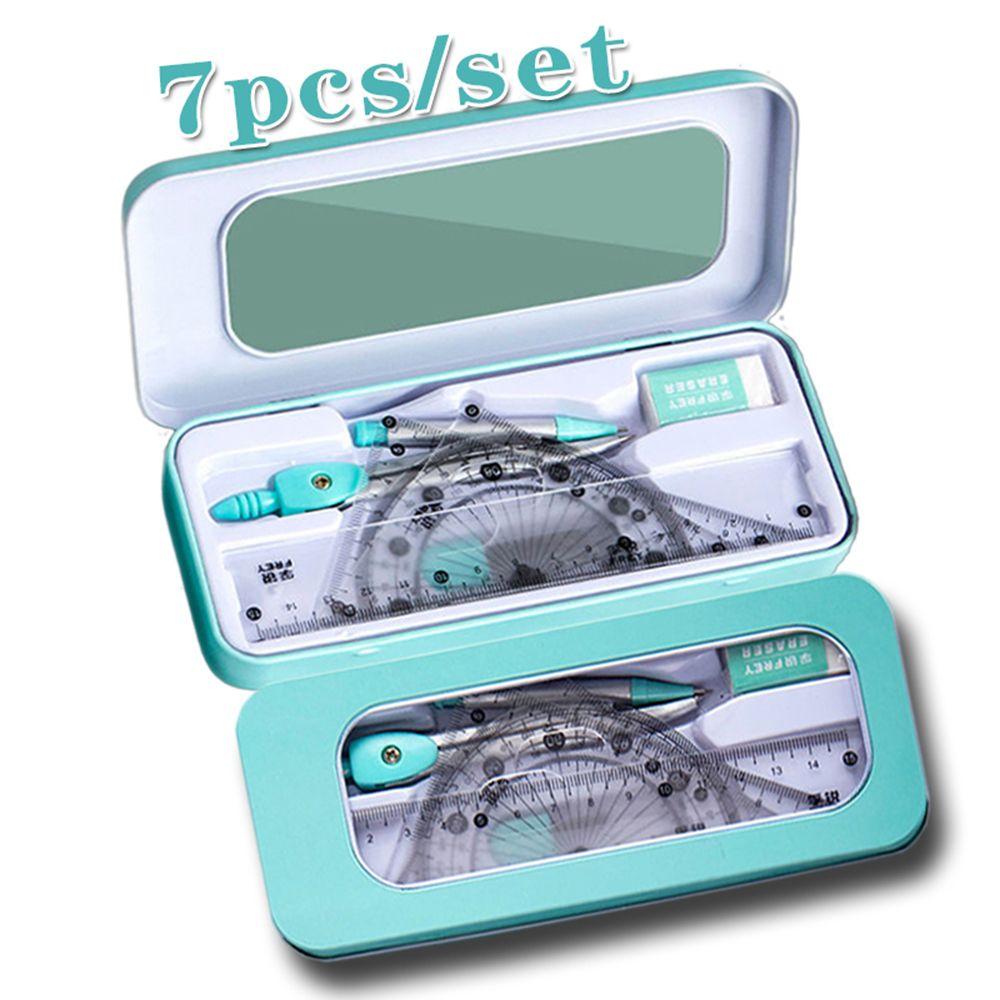 Математика Обучение Канцелярские товары Школьные принадлежности Ластик Линейка Циркули Набор Измерительная линейка Чертежные инструменты