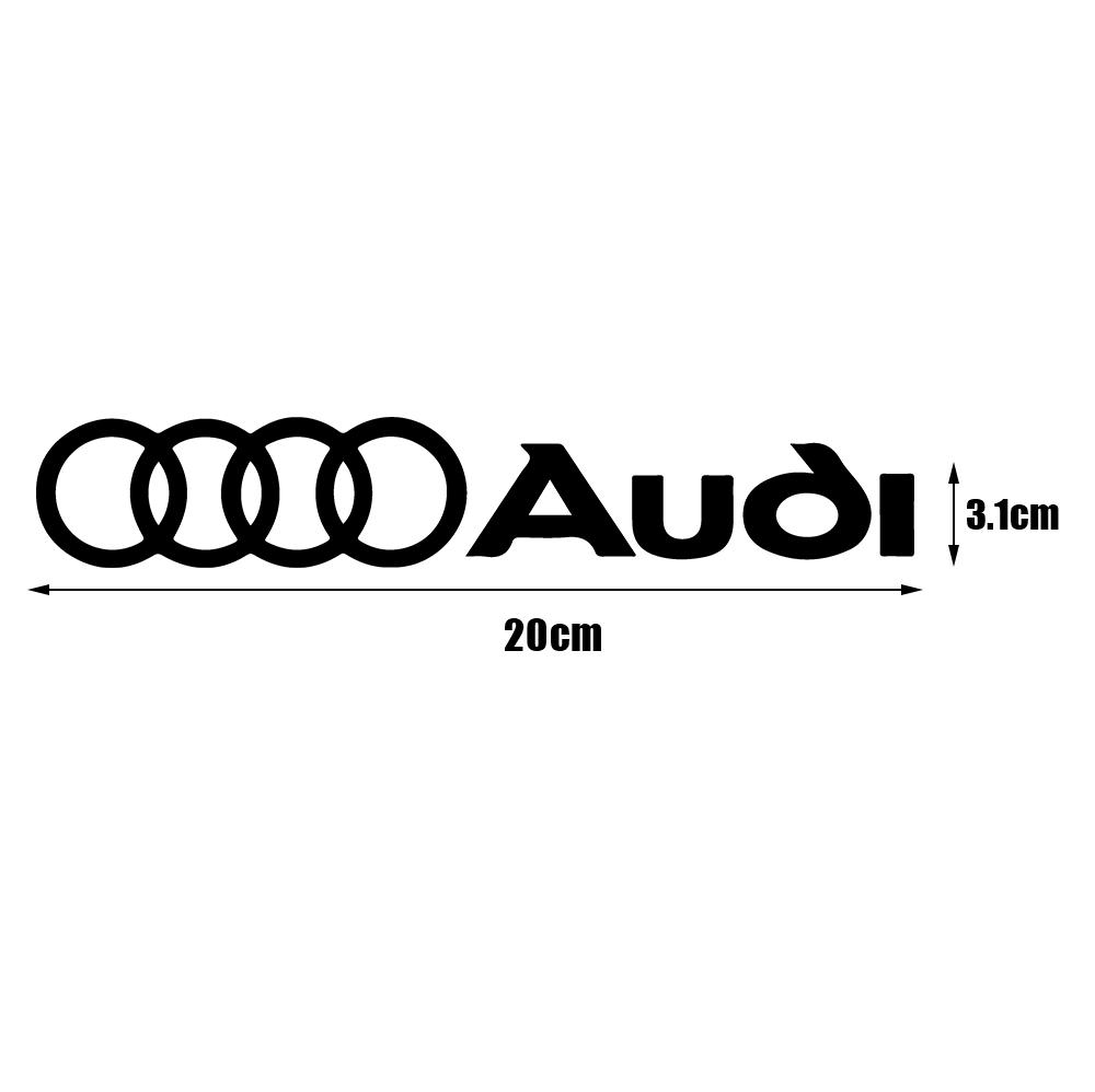 2PCS Car Body Trunk Window Logo Sticker Decal Decor Accessories For q2 Sline RS Quattro A4 A5 A6 TT A8 Q5 Q6 Q7 Q8 S A7 8P S3
