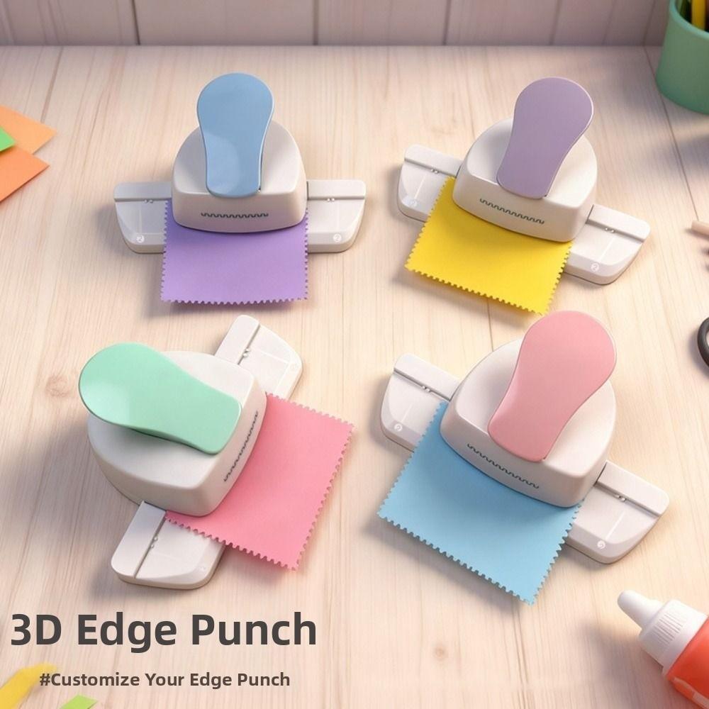 3.3cm Stamp Border Punch Labor Saving Toothed Puncher Embosser Stamp Shape Hole Punch Scrapbooking